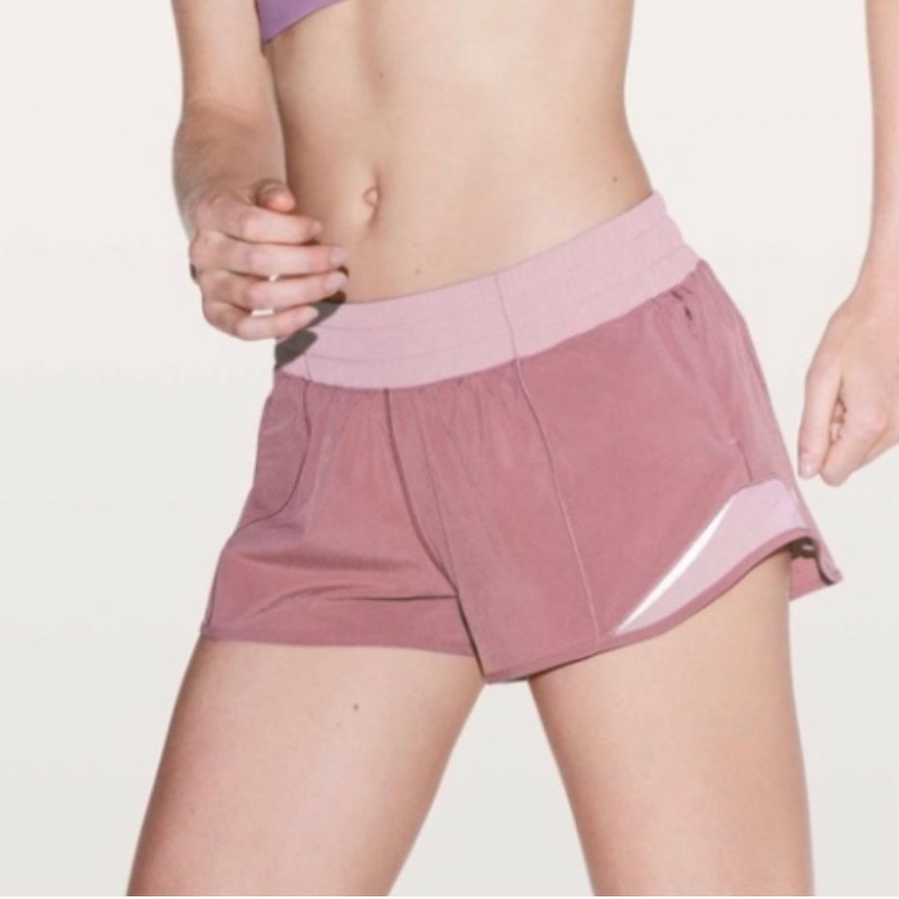 Lululemon Hotty Hot Shorts in Figue/Rose Blush!!